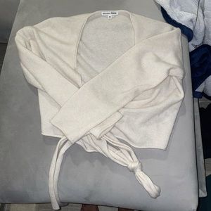 Reformation wrap sweater